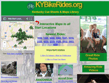 Tablet Screenshot of kybikerides.org